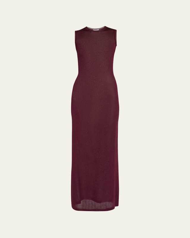 Long Lurex Knit Dress